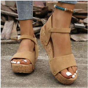 Lively® Beige / 36 La sandale orthopédique pour femme | Verve-France™